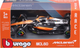 Metalowy model samochodu Bburago F1 Team Mclaren MCL60 Oscar Piastri 1:43 Czarno-pomarańczowy 18-38087-NOR (4893993016198) - obraz 1