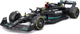 Металева модель автомобіля Bburago F1 Petronas Team Mercedes-AMG W14 E Lewis Hamilton 1:24 Чорний 18-28028-HAM (4893993280285) - зображення 3
