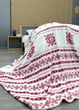 Плед-покрывало Decorator WellSoft ETNO 150х210 см с рождественским принтом Белый с красным (87-277) - изображение 7
