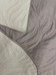 Покрывало двустороннее Decorator Microfiber листья 140х215 см серо-коричневый с бежевым (85-113) - изображение 2