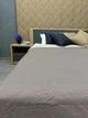 Покрывало двустороннее Decorator Microfiber листья 140х215 см серо-коричневый с бежевым (85-113) - изображение 6