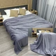 Плед-покрывало Decorator WellSoft 180х210 см однотонный Сиренево-серый (87-263) - изображение 1