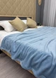 Плед-покривало Decorator WellSoft 180х210 см однотонний Блакитний (87-264) - зображення 4