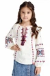 Дитяча лляна вишиванка для дівчинки Folk Moda 158 Молочний (d0202-209011186) - изображение 1