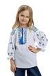 Дитяча вишиванка для дівчинки Веселка Folk Moda 116 Білий (veselka-285911167) - изображение 1