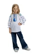 Дитяча вишиванка для дівчинки Веселка Folk Moda 116 Білий (veselka-285911167) - изображение 3