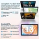 Планшет 10.1" Jusyea J5 6+6/128Gb 8 ядер Android 13 6000 мАч черный - изображение 3