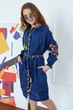 Дитяча сукня-вишиванка для дівчинки Яскраві Півники Folk Moda 128 Темно-синій (qskrav-pvniki-271811175) - изображение 5