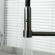 Смеситель для кухни GAPPO G4398-51 с гибким изливом, 2 режима, графит/черный - изображение 4