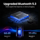 Bluetooth-адаптер UGREEN CM309 Bluetooth Car Receiver Aux с микрофоном Space Gray (2000129) - изображение 6