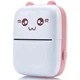 Портативный минипринтер Mini printer с Bluetooth для термопечати без чернил со смартфона. Цвет: розовый - изображение 2