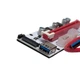 Райзер T-Riser PCI-E 1x to 16x 60cm v.08 6-pin/Molex/Sata White Б/у - изображение 2
