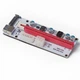 Райзер T-Riser PCI-E 1x to 16x 60cm v.08 6-pin/Molex/Sata White Б/у - изображение 5