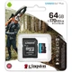 Карта памяти Kingston 64Gb microSDXC Canvas Go! Plus + SD-адаптер (SDCG3/64GB) - изображение 3