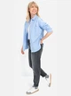 Сорочка бавовняна жіноча Camel Active Blouse 309722-9S94-41 S Синя (4064478751266) - зображення 4