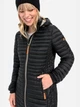 Куртка демісезонна подовжена з капюшоном жіноча Camel Active Jacket 320060-9E50-09 38 Чорна (4064478865727) - зображення 4