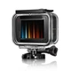 Защитный корпус чехол аквабокс для экшн камеры GoPro Hero 9 Black водонепроницаемый + фиолетовый фильтр FR54-J - изображение 5