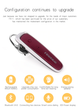 Беспроводная Bluetooth блютуз гарнитура для телефона смартфона Finеblue FX1 Красная - изображение 2