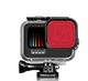 Защитный корпус чехол аквабокс для экшн камеры GoPro Hero 9 Black водонепроницаемый + красный фильтр FR54-R - изображение 1
