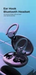 Беспроводные Наушники Bluetooth с креплением за ухом LED RMY90. Вакуумные Наушники Блютуз Блютус для телефона - изображение 6