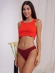 Трусики-бикини ISSA PLUS BL2-526 XXL Бордовые (issa2007682262090) - изображение 1