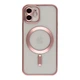 Чохол TPU Metallic Chrome Full Camera with Magsafe для iPhone 11 Колір Chrome Rose - изображение 1