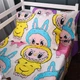 Комплект постельного белья в кроватку детский Mirson 110х140 см Kids Time 17-0865 Labubu Бязь (2200012064740) - изображение 2