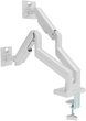 Настільне кріплення Gembird Double Monitor 17-32" White (MA-DA2-06-W) - зображення 3