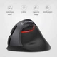Беспроводная вертикальная эргономичная мышь J-Tech Digital V628M-2.4G для маленьких рук анатомическая черная - изображение 4