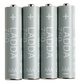 Аккумуляторные батарейки IKEA LADDA 4 шт AAA (HR03) 750 mAh 1.2V Ni-MH многоразовые аккумуляторы набор ИКЕА ЛАДДА 905.098.19 - изображение 2