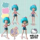 Детская кукла "Красавица Пинк на скутере" 4SF Manga Dolls HKTF3000 серии "Hello Kitty" - изображение 6