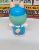 Игрушка антистресс сквиш Лабубу Labubu игрушка голубая 12 см - изображение 3
