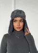 Жіноча тепла шапка вушанка з хутряним оздобленням Winter Comfort INNOE 950002-1 Білий - изображение 1