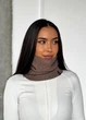 Жіночий зимовий бафф снуд в’язаний Classic Knit INNOE 950642-1 Капучино - изображение 4