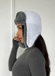 Жіноча тепла шапка вушанка з хутряним оздобленням Winter Comfort INNOE 950002-1 Білий - изображение 4
