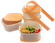 Набір харчових контейнерів Orion пластиковий 4-рівневий Помаранчевий 4 x 1.15 л (8592381145309) - зображення 9