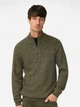 Свитер теплый на молнии мужской Camel Active knitted Troyer 409530-6K06-37 L Хаки (4063366119447) - изображение 1
