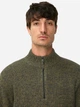Свитер теплый на молнии мужской Camel Active knitted Troyer 409530-6K06-37 L Хаки (4063366119447) - изображение 4