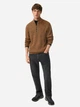 Свитер теплый на молнии мужской Camel Active knitted Troyer 409530-6K06-55 M Коричневый (4063366119539) - изображение 3