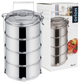 Набір харчових контейнерів Orion сталевий 4-рівневий Сріблястий 4 x 1 л (8595116730597) - зображення 5