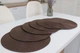 Сервировочные коврики круглые ( набор 6 шт одного цвета) 6 Dark brown - изображение 5