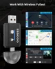 Бездротовий автомобільний адаптер CarPlay Android Auto ESSGOO 2-в-1, підтримка iOS 10+ і Android 11+, Карплей чорний - зображення 3