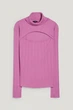 Джемпер в рубчик C&A 21869902b90 XS розовый (100000747) - изображение 5