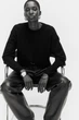 Свитер в составе с шерстью H&M 983240009c42 XL черный (100005315) - изображение 3