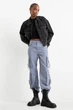 Брюки карго relaxed C&A 2226424c43 34 голубые (100005702) - изображение 1