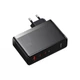 Зарядное устройство Baseus 2xUSB-C 140W + 1xUSB GaN + cable USB-C to USB-C black (CCGP100201) (323052) - изображение 2