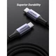 Дата USB-C кабель USB-C 1.0m 240W US535 space gray Ugreen (15311) (324876) - зображення 5