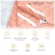 Наматрасник MirSon №1757 Eco Light Coral EcoSilk на резинке по углам 60x120 см (2200003709711) (338250) - изображение 3