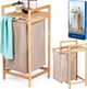 Кошик для білизни Bathroom Solutions бамбуковий Бежевий 33 x 33 x 73 см 44 л (8721037156844) - зображення 9