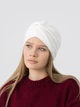 Шапка тюрбан хлопковый женский D.Hats молочный - изображение 2